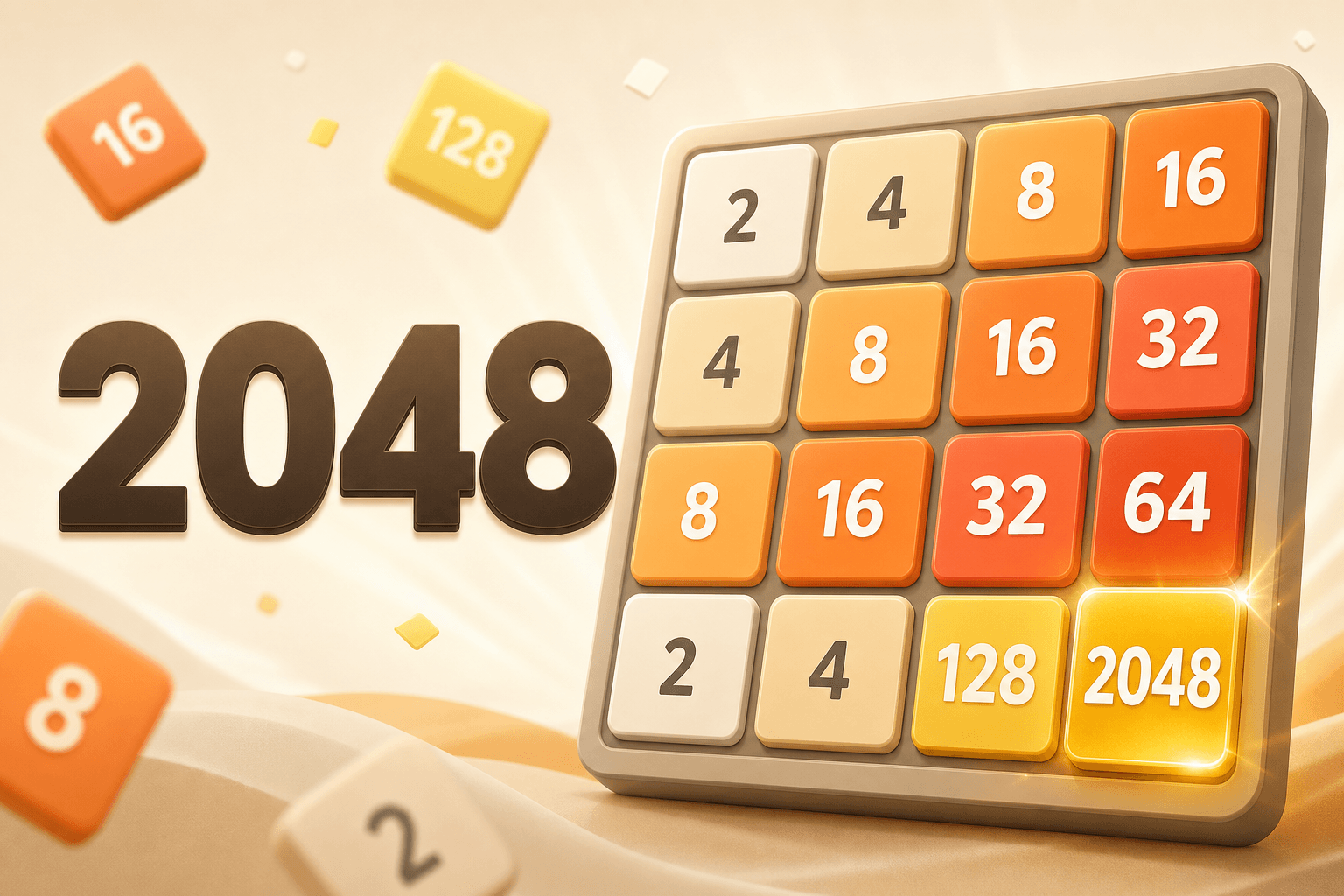 2048 — sayıları kaydırıp birleştirme bulmaca oyunu