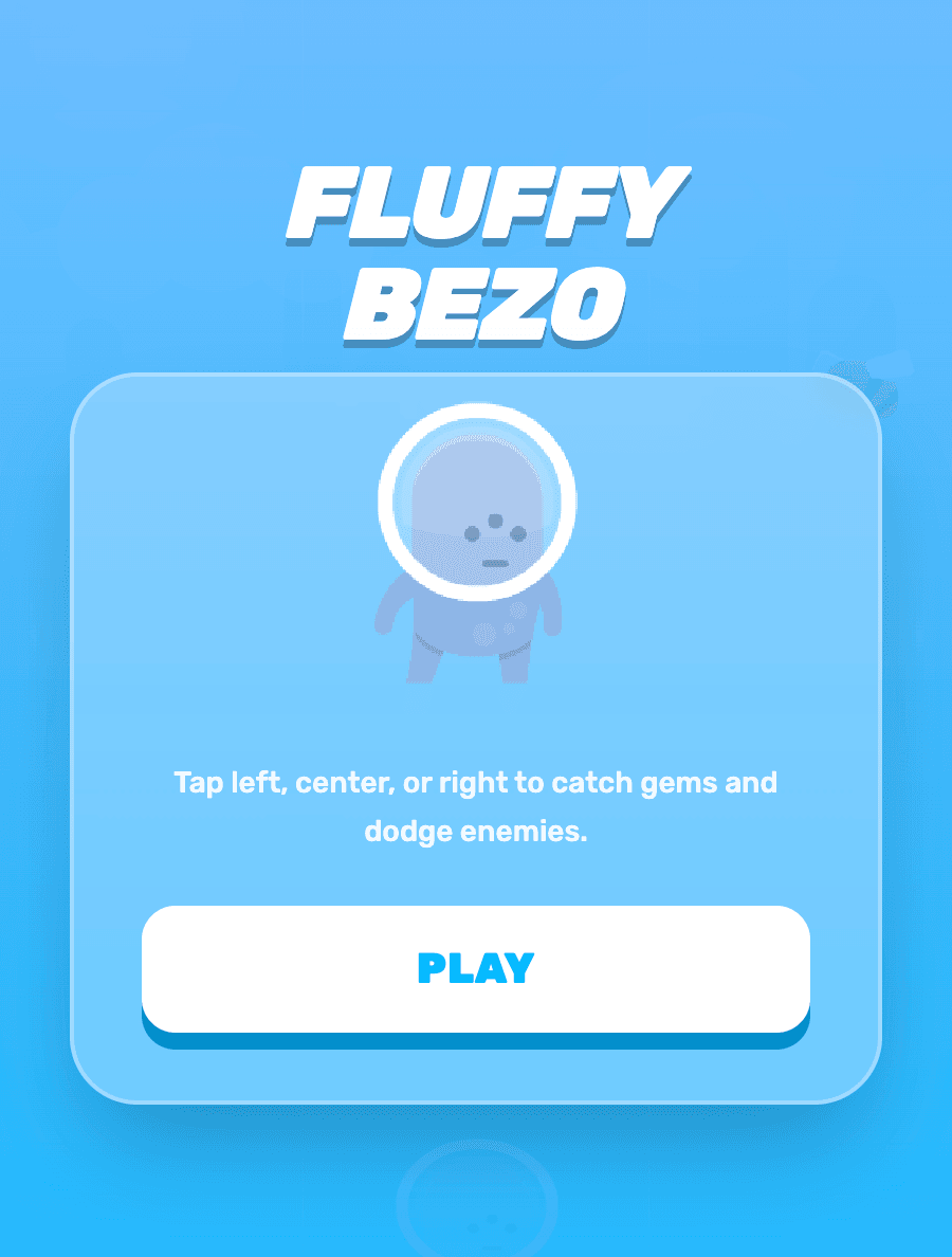 Fluffy Bezo — elmasları yakala, düşmanlardan kaçın arcade oyunu